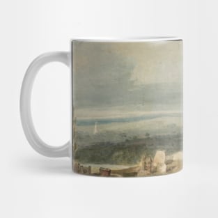 A Church and Churchyard near a River or Lake, with an Extensive Landscape Beyond, 1796-97 Mug